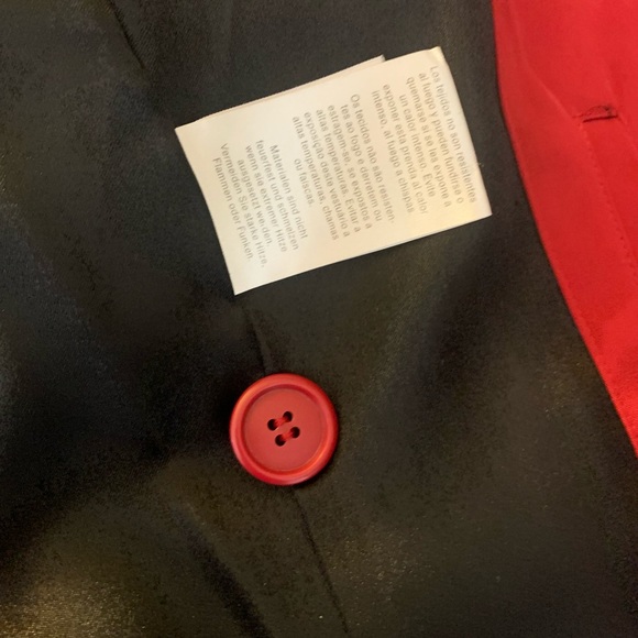 Towne Collection Red Trench Coat Jacket Large London Fog - Picture 10 of 13